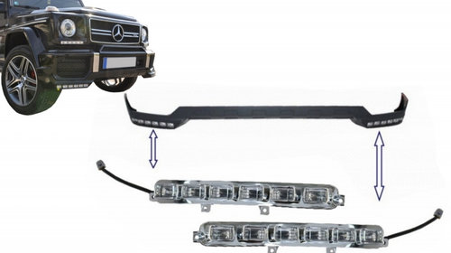 DRL Lumini de zi pentru Prelungire Bara Fata Mercedes G-Class W463 AMG