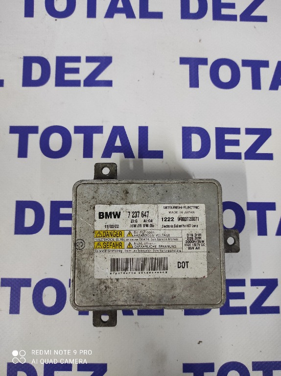 Droser/balast xenon Bmw F10, F11, F01, F07, F06 cod 7237647