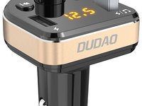 Dudao Modulator FM Bluetooth MP3 3.1 A 2x USB Negru / Gold R2Pro Negru 6970379615744