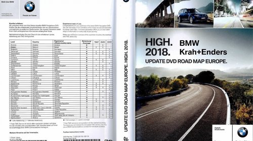 Dvd actualizare harti Navigatie Bmw Professio