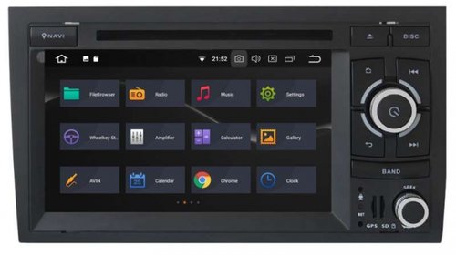 Dvd Gps Auto Navigatie Android Dedicata AUDI A4 B6 B7 SEAT EXEO CARKIT USB NAVD-P050