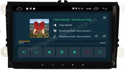 Dvd Gps Auto Navigatie Android Ecran 8 inch Skoda Superb Yeti Roomster Rapid Carkit Usb NAVD-MT9800