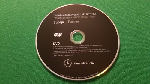 DVD Navigatie MERCEDES-BENZ COMAND APS NTG1 Romania 2018