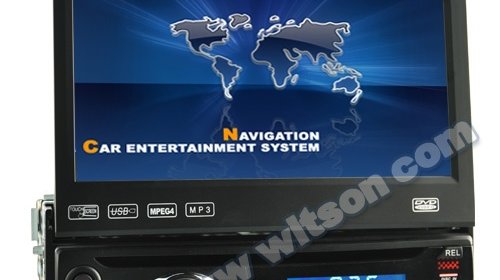 DVD PLAYER AUTO 1DIN RETRACTABIL 7'' WITSON W