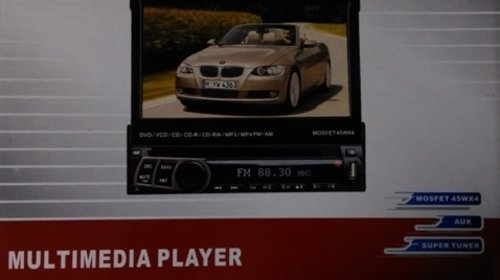 DVD PLAYER AUTO CU ECRAN RETRACTABIL LCD 7'' FATA DETASABILA USB SD