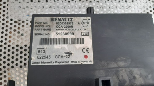 Dvd Player Unitate Navigatie Renault Laguna 2 Facelift Vel Satis Dupa 2007 Cod 8200326976