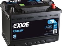 EC700 BATERIE EXIDE CLASSIC 12V 70AH 640A 278X175X190 +DR