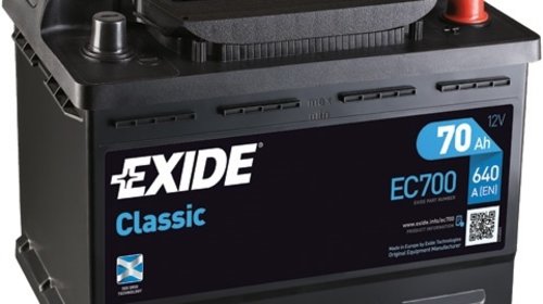EC700 BATERIE EXIDE CLASSIC 12V 70AH 640A 278