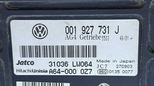 ECU Calculator Cutie Viteze Automata 4 Trepte VW Polo 9N 1.4 BBY 2002 - 2005 Cod 001927731J