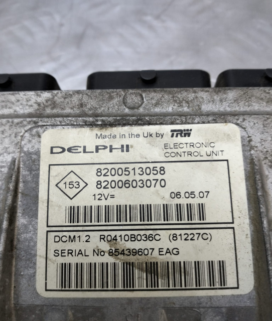 ECU Calculator Delphi 1.5 DCI 820051058 
