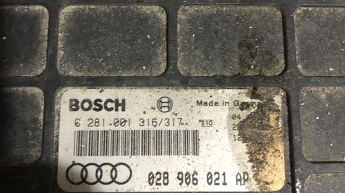 ECU Calculator motor Audi 80 1.9TDI 028906021AP 0281001316/317