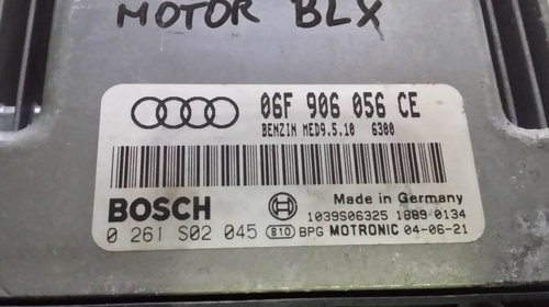 ECU Calculator motor Audi a3 FSI 2, 0 BLX 06f906056ce, 0261s02045