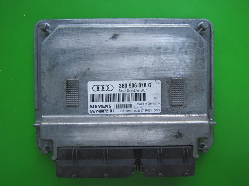 ECU Calculator motor Audi A4 1.6 3B0906018G 5WP40072 SIMOS 3.4A +