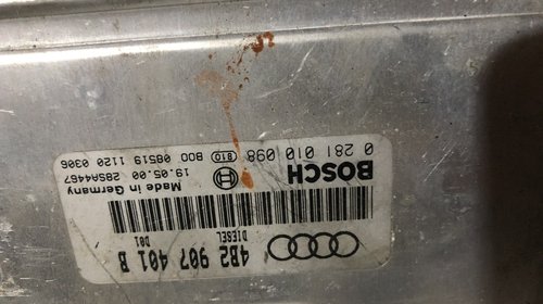 ECU Calculator motor Audi A6 2.5TDI 0281010098, 4B2907401B 4B2 907 401 B