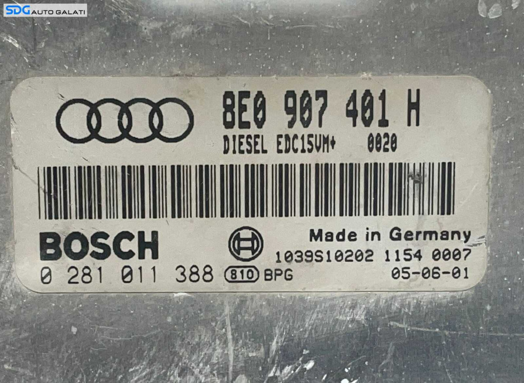 ECU Calculator Motor Audi A6 C5 2.5 TDI 