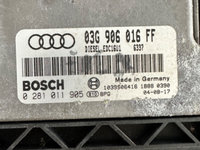 ECU calculator motor Audi cod 03G 906 016 FF / 0 281 011 905