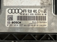 ECU calculator motor Audi cod 4F9 910 401 E / 0 281 014 357