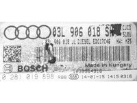 ECU Calculator motor Audi Q5 2.0TDI 03L906018SH 0281019898 EDC17C46 CJCD H25{