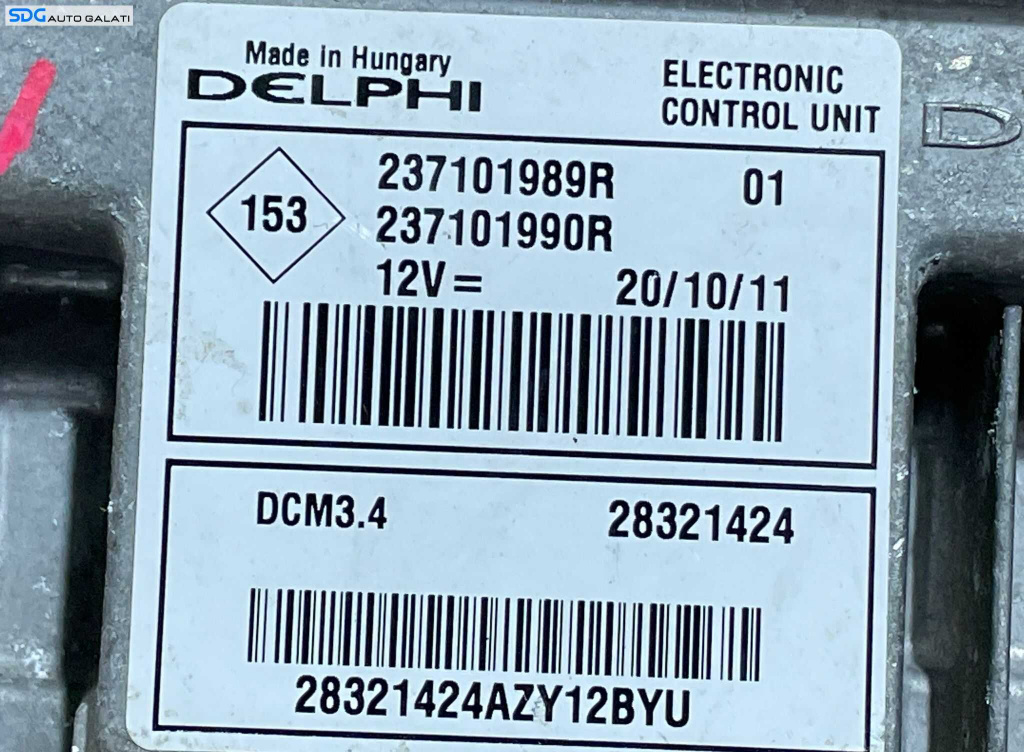ECU Calculator Motor Delphi Renault Modu