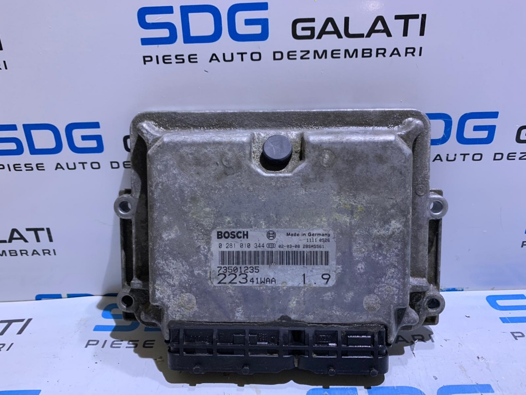 ECU / Calculator Motor Fiat Doblo 1.9 JTD 2000 - 2005 Cod piesa: 73501235 / 22341WAA / 0281010344