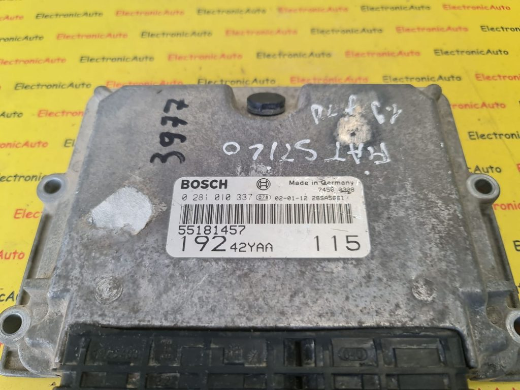 ECU Calculator Motor Fiat Stilo 1.9JTD, 0281010337, 55181457,