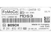 ECU Calculator motor Ford Courier 1.5TDCI ET71-12A650-SD 0281032853 EDC17C10