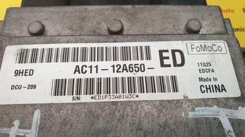 ECU Calculator Motor FORD TRANSIT MK7 2,2 TDCi, AC11-12A650-ED, 11G25, EDCFA, 9HED