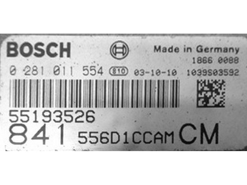 ECU Calculator motor Lancia Thesis 2.4JTD 55193526 0281011554 EDC16C8