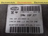 ECU Calculator Motor Lancia Y 1.2, 46407320, IAW16FET, 6160207401