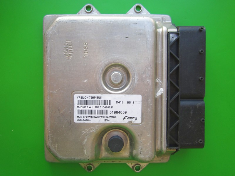 ECU Calculator motor Lancia Y 1.3JTD 51904059 8F2.W1