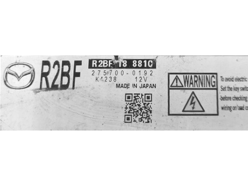 ECU Calculator motor Mazda 6 2.2D R2BF18881C 275700-0192 D40 sh de