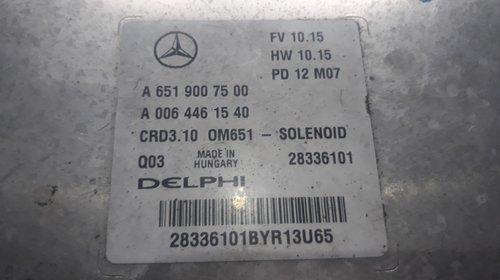 ECU Calculator motor Mercedes C Class W204 Facelift motor 2.2 CDI 170 cai tip 651911 cod A6519007500