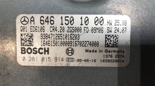 ECU Calculator motor Mercedes Sprinter 2.2CDI A6461501000 EDC16CP31