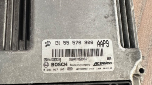 ECU calculator motor Opel cod 55576906 / AAP9