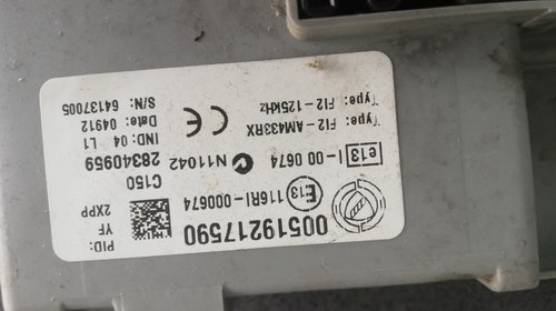 ECU Calculator motor Opel Combo D 1.3 CDTi 90 cai motor A13FD cod 51908953 an 2012 2013