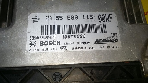 ECU Calculator motor Opel Corsa 0281019616, 55590115