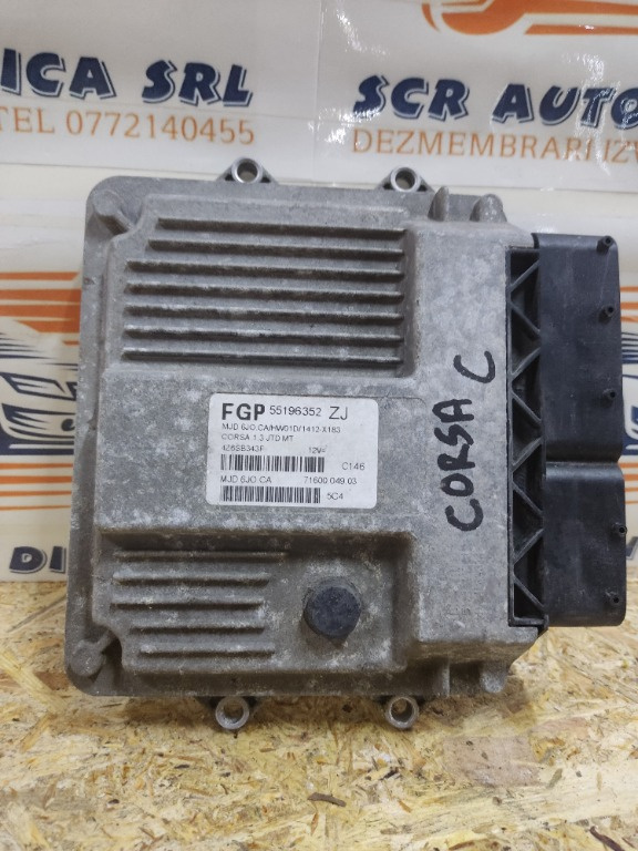 ECU Calculator Motor Opel Corsa C 1.3 CDTI 2000 - 2006 Cod 55196352 55196352ZJ