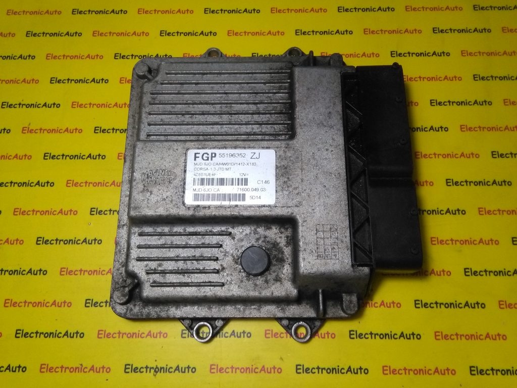 ECU Calculator Motor Opel Corsa C 1.3CDTi, 55196352ZJ, 7160004903, MJD6JO.CA, HW01D