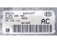 ECU Calculator motor Opel Vectra B 2.6 09136112 0261206494 ME3.1.1 {