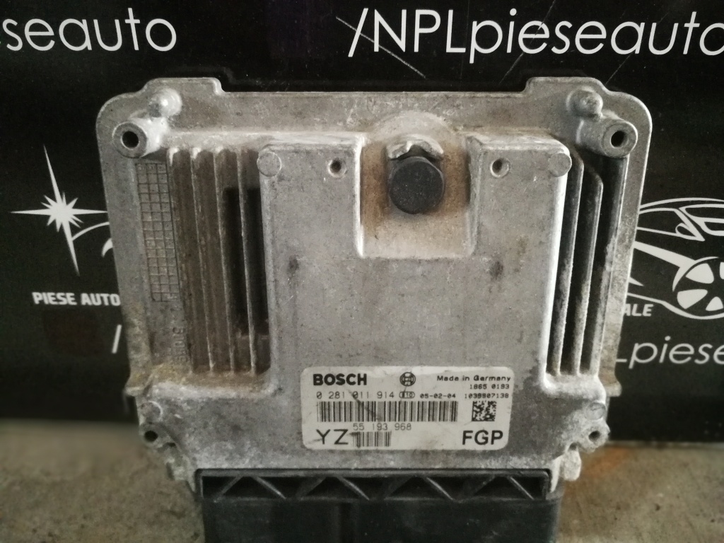 Ecu calculator motor opel vectra c 1.9 CDTI cod: 0281011914 55193968