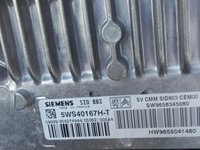 ECU Calculator motor Peugeot 407 5WS40167HT 5WS40167H-T SW9658345080 HW9655041480