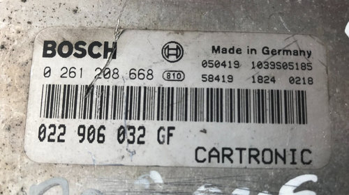 ECU Calculator Motor Porsche Cayenne cod: 0261208668 / 022906032GF (id: 00355)