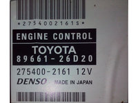 ECU Calculator motor Toyota Hiace 89661-26D20 275400-2161 {