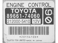 ECU Calculator motor Toyota IQ 1.4 89661-74060 212000-5410