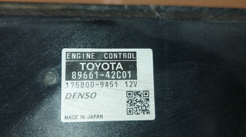 ECU Calculator motor Toyota Rav 4 2.2 D cod produs: 8966142C01 1758009450