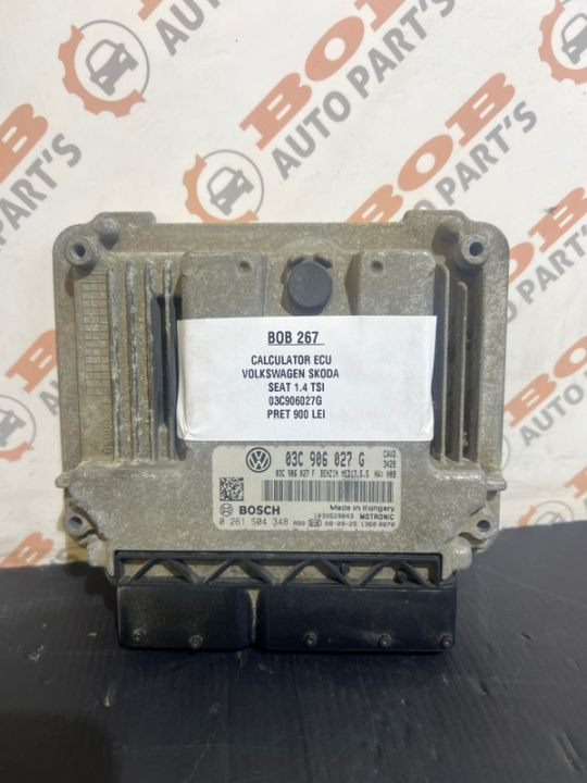ECU Calculator Motor Volkswagen Skoda Seat 1.4 TSI 03C906027G BOB 267 1C/L18