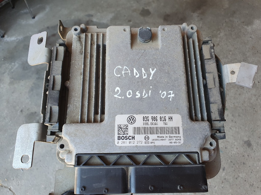 ECU / Calculator motor VW Caddy 2.0 SDI cod: 03G906016HN / 0281012272 an 2007