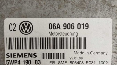 ECU Calculator motor VW Golf 4 1.6, 06A906019 5WP419003