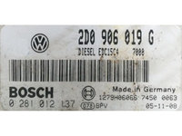 ECU Calculator motor VW LT 2.8TDI 2D0906019G 0281012137 EDC15C4 AUH {