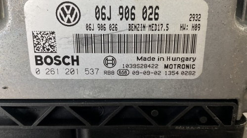 ECU Calculator motor VW Passat B6 BZB 1.8 TFSI: 06J906026 [Fabr 2005–2010]